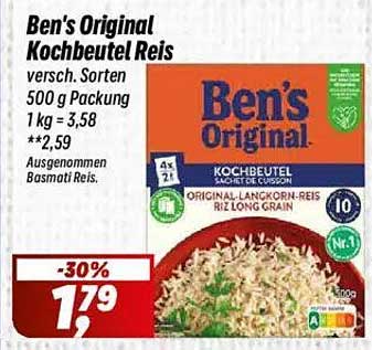 Ben's Original Kochbeutel Reis 500 g