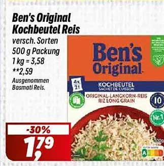 Ben's Original Kochbeutel Reis - Verschiedene Sorten