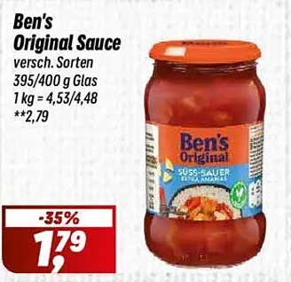 Ben's Original Sauce - Verschiedene Sorten