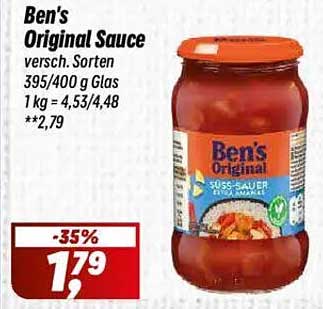 Ben's Original Sauce - Verschiedene Sorten