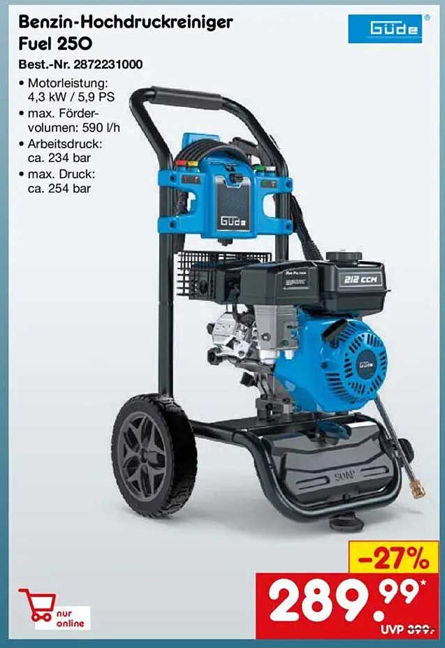 Benzin-Hochdruckreiniger Fuel 250