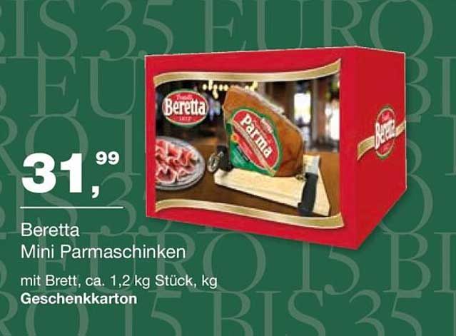 Beretta Mini Parmaschinken mit Brett, Geschenkekarton