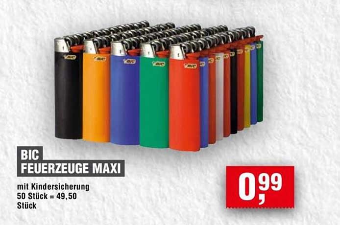 BIC Feuerzeuge Maxi - mit Kindersicherung