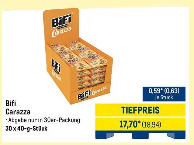 Bifi Carazza 30er-Packung - Der Snack für jeden Hunger