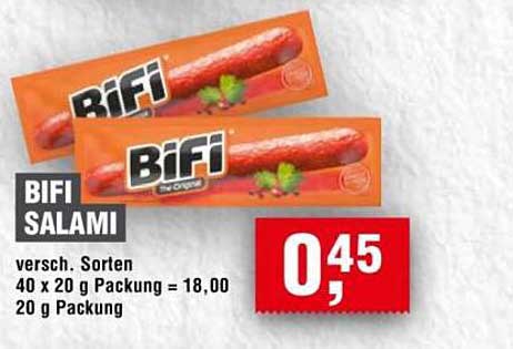 Bifi Salami - Verschiedene Sorten