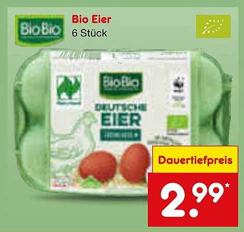 Bio Eier 6 Stück
