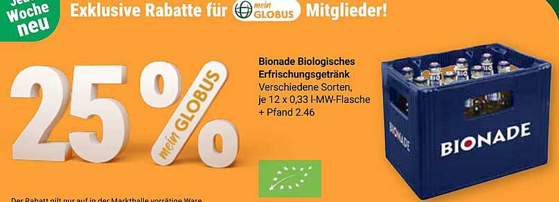 Bionade Biologisches Erfrischungsgetränk 12 x 0,33 l