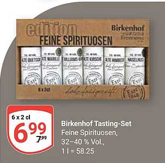 Birkenhof Tasting-Set Feine Spirituosen