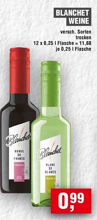 BLANCHET WEINE – Verschiedene Sorten trocken