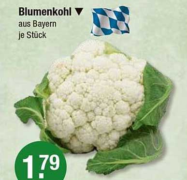 Blumenkohl aus Bayern je Stück