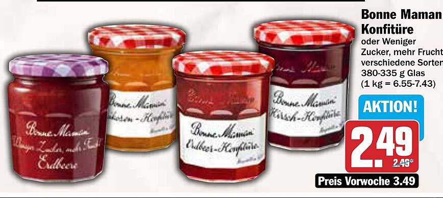 Bonne Maman Konfitüre 380-335 g Glas