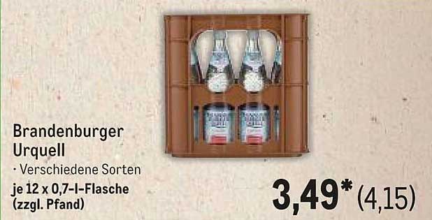 Brandenburger Urquell – Verschiedene Sorten im Angebot