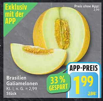 Brasilien Galiamelonen - Exklusiv mit der APP