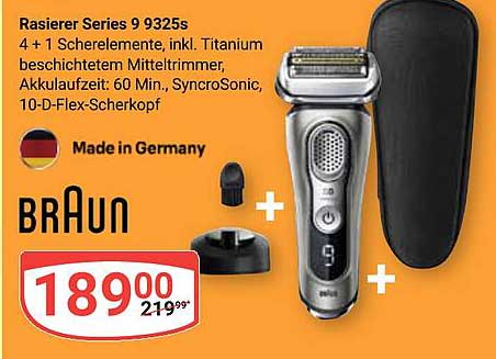 Braun Rasierer Series 9 9325s - Der Premium-Rasierer für höchste Ansprüche