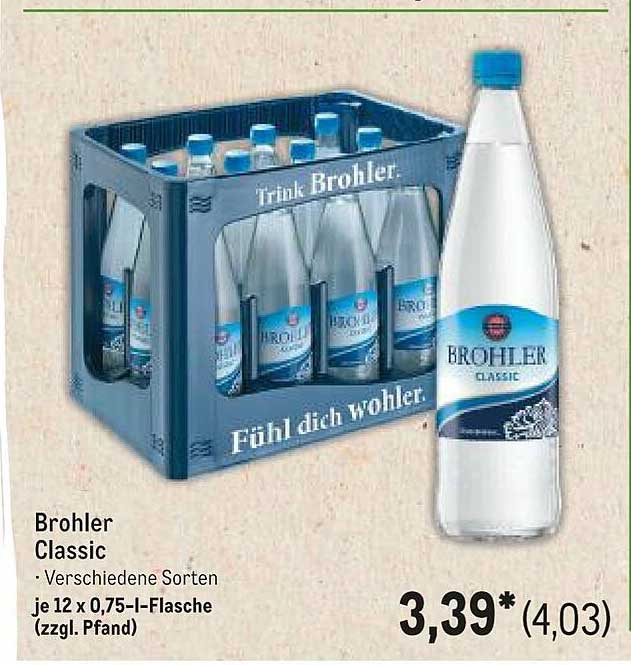 Brohler Classic 12 x 0,75 l-Flaschen