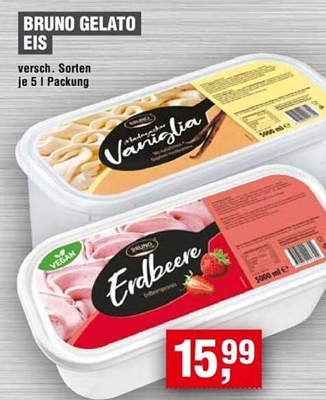 BRUNO GELATO EIS – Erdbeere und Vaniglia