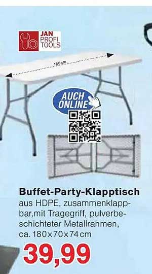 Buffet-Party-Klapptisch aus HDPE