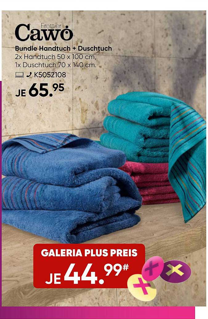 Bundles Handtuch + Duschtuch von Cawö