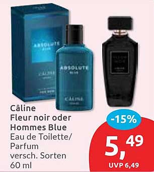 Câline Fleur noir oder Hommes Blue Eau de Toilette/Parfum 60 ml -15%