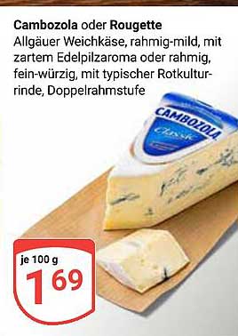 Cambozola oder Rougette - Allgäuer Weichkäse