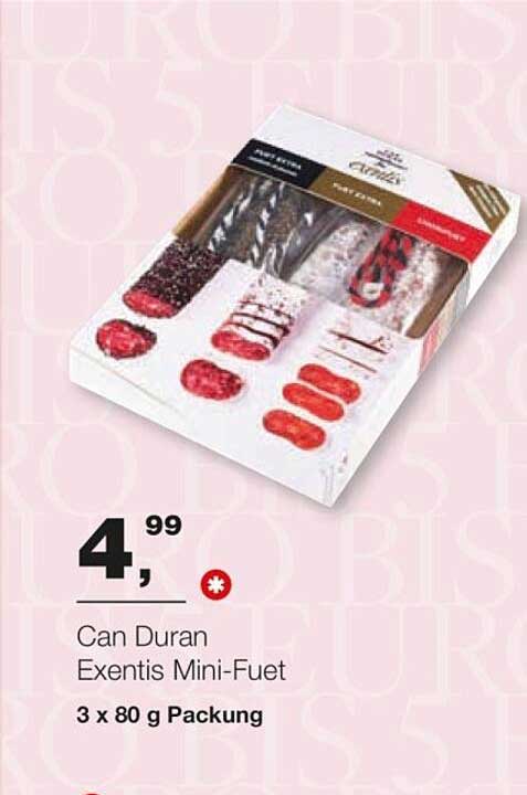 Can Duran Exentis Mini-Fuet 3 x 80 g Packung