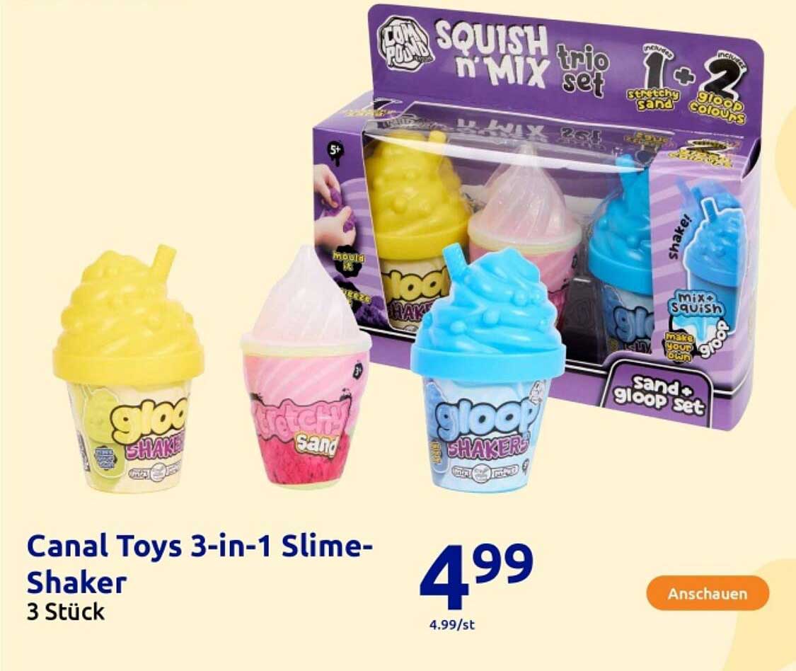 Canal Toys 3-in-1 Slime-Shaker 3 Stück
