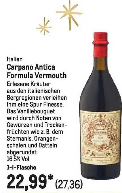 Carpano Antica Formula Vermouth