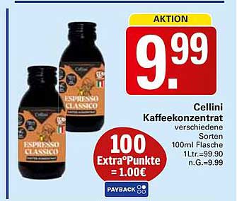Cellini Kaffee-Konzentrat - Espressogeschmack auf Knopfdruck!