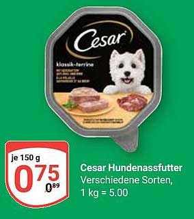 Cesar Hundenassfutter - Klassik-Terrine in verschiedenen Sorten