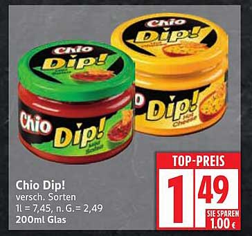 Chio Dip! verschiedene Sorten 200ml