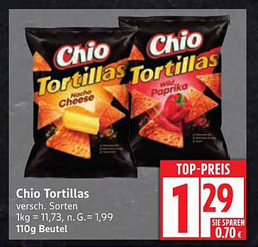Chio Tortillas - verschiedene Sorten