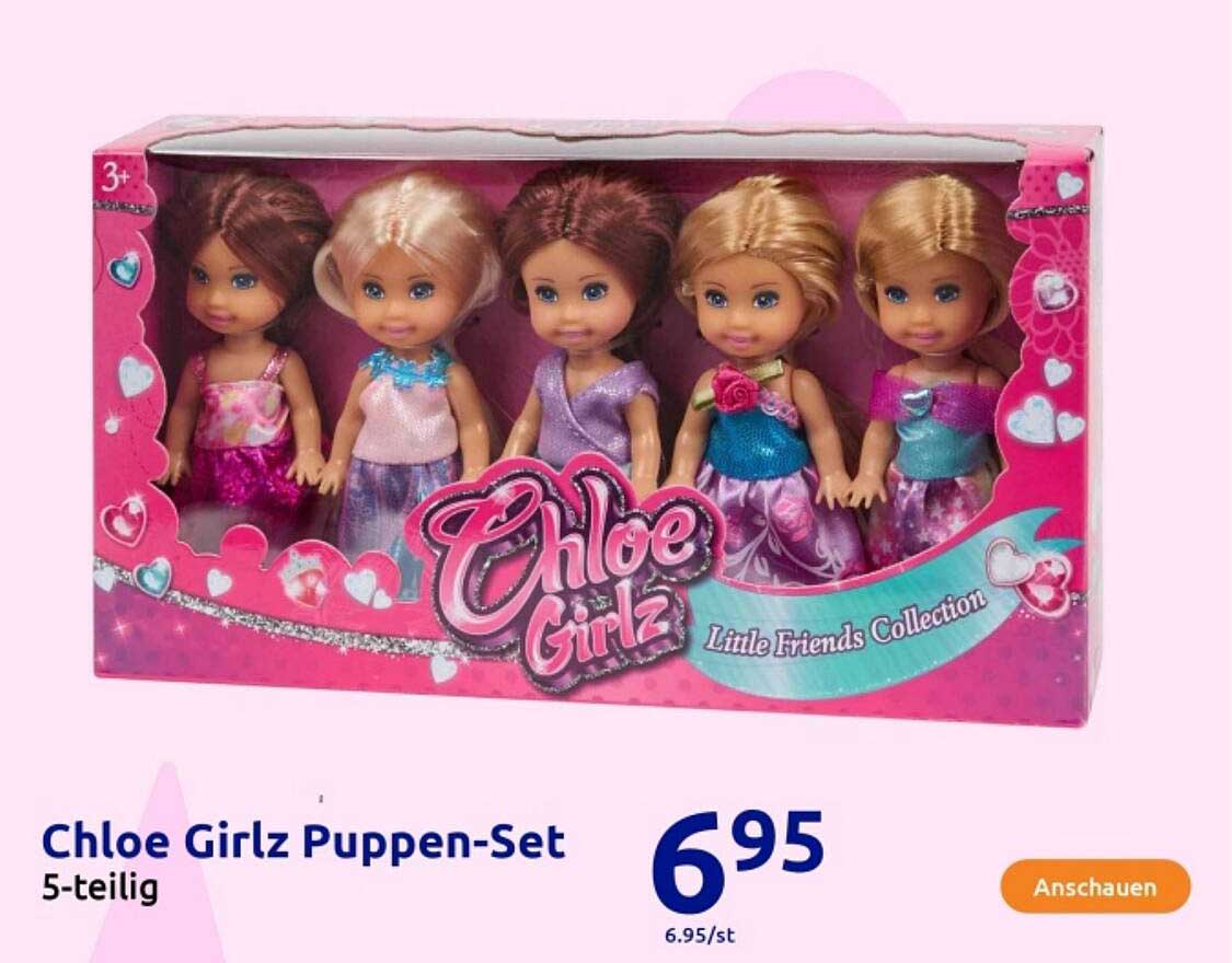 Chloe Girlz Puppen-Set 5-teilig