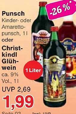 Christkindl Glühwein 1 Liter – perfekt für die kalte Jahreszeit