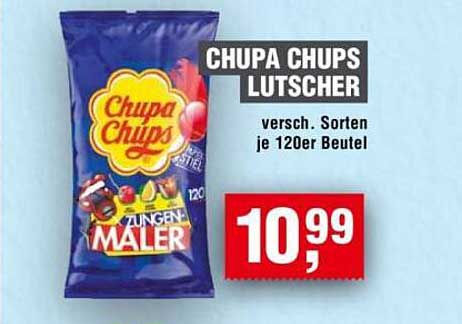 CHUPA CHUPS Lutscher - Verschiedene Sorten im 120er Beutel