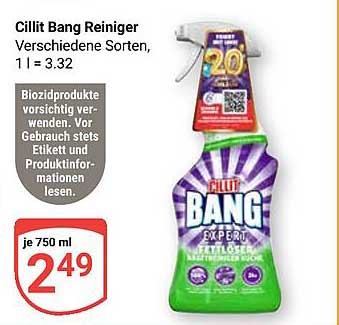 Cillit Bang Reiniger verschiedene Sorten, 750 ml