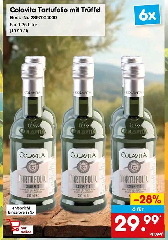 Colavita Tartufolio mit Trüffel - 6 x 0,25 Liter