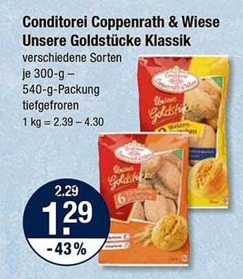 Conditorei Coppenrath & Wiese Unsere Goldstücke Klassik - verschiedene Sorten