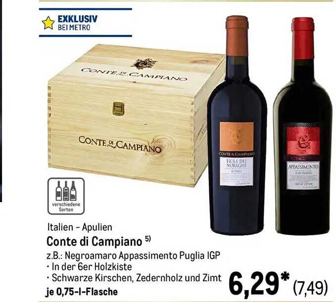 Conte di Campiano - Exklusiv bei METRO