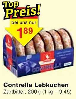 Contrella Lebkuchen Zartbitter, 200 g