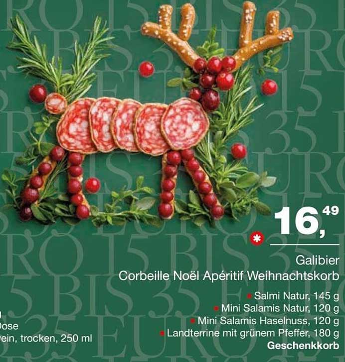 Corbeille Noël Apéritif Weihnachtskorb