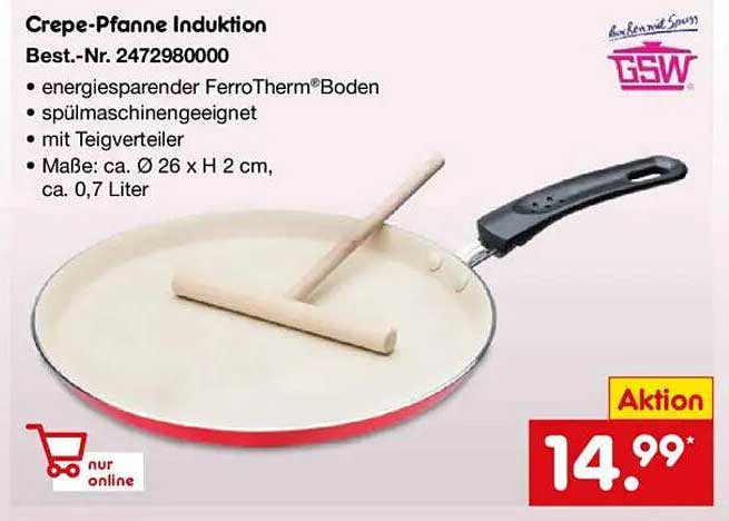 Crepe-Pfanne Induktion