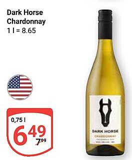 Dark Horse Chardonnay 0,75 L