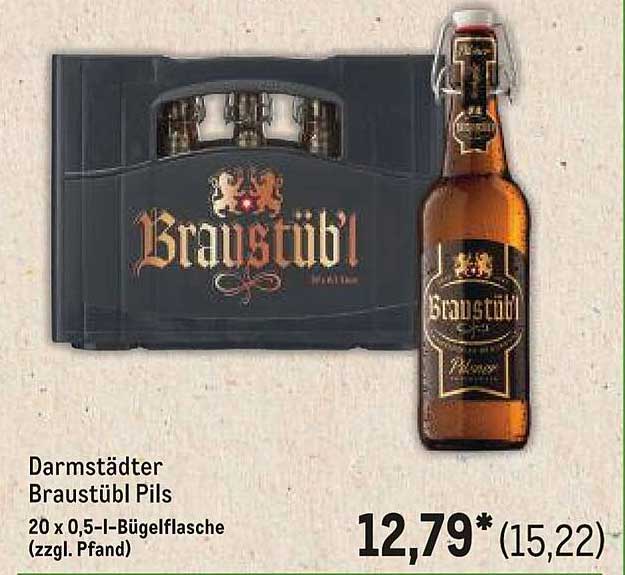 Darmstädter Braustübl Pils 20 x 0,5 l-Bügelflasche
