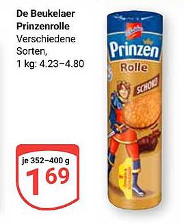 De Beukelaer Prinzenrolle verschiedene Sorten, 352-400 g für 1,69 €