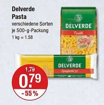Delverde Pasta verschiedene Sorten je 500-g-Packung