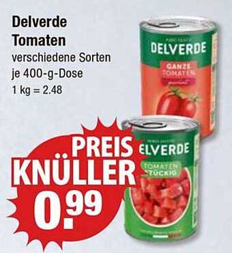 Delverde Tomaten verschiedene Sorten je 400-g-Dose
