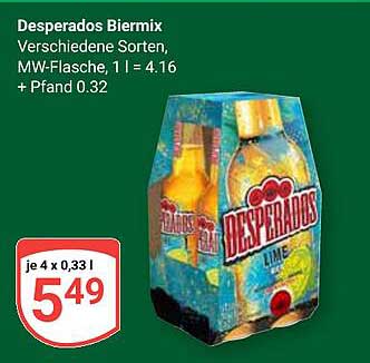 Desperados Biermix - Verschiedene Sorten