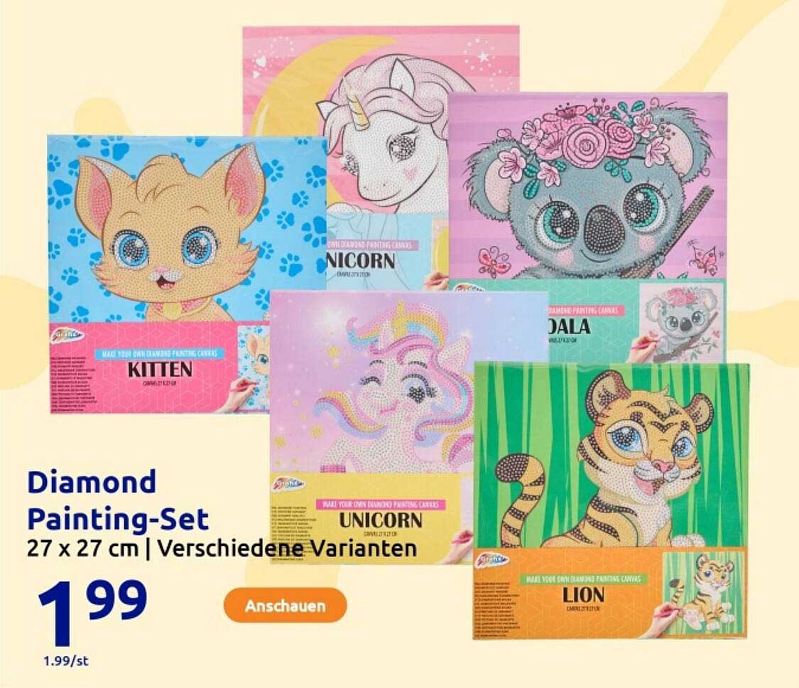 Diamond Painting-Set 27 x 27 cm | Verschiedene Varianten