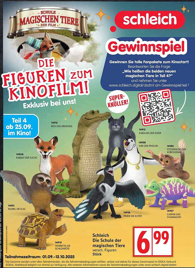 Die Figuren zum Kinofilm "Die Schule der magischen Tiere" - Exklusiv bei Edeka!