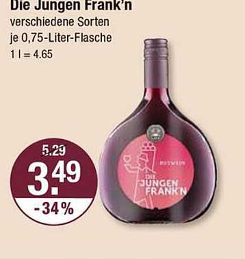 Die Jungen Frank'n - verschiedene Sorten je 0,75-Liter-Flasche